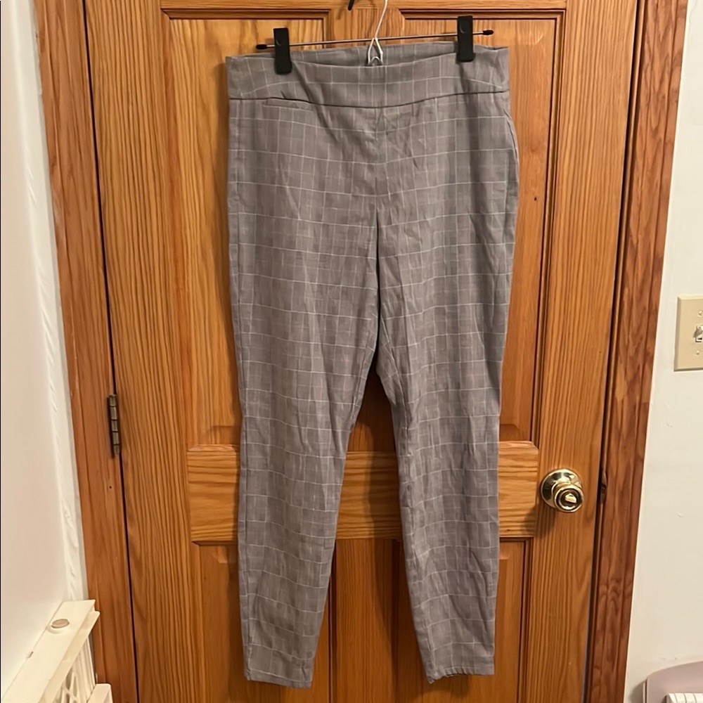 Calvin Klein Gray Checkered Women's Pants